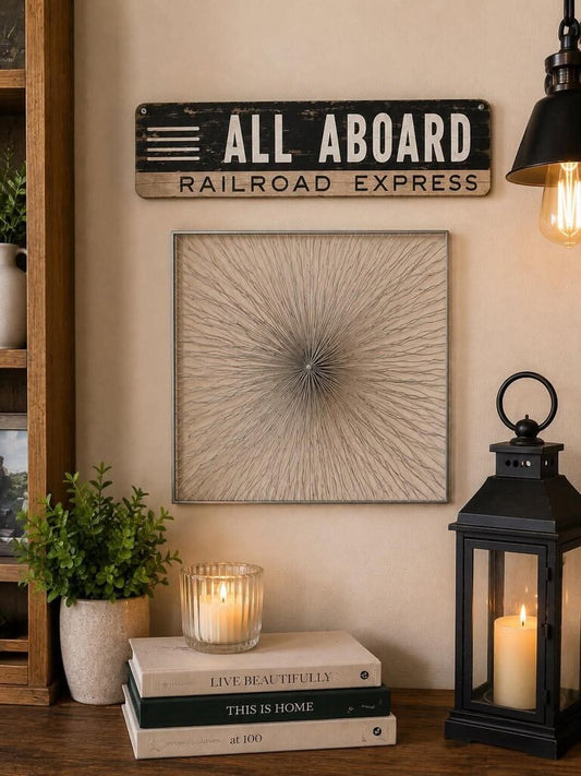All Aboard Railroad Express Wall Art