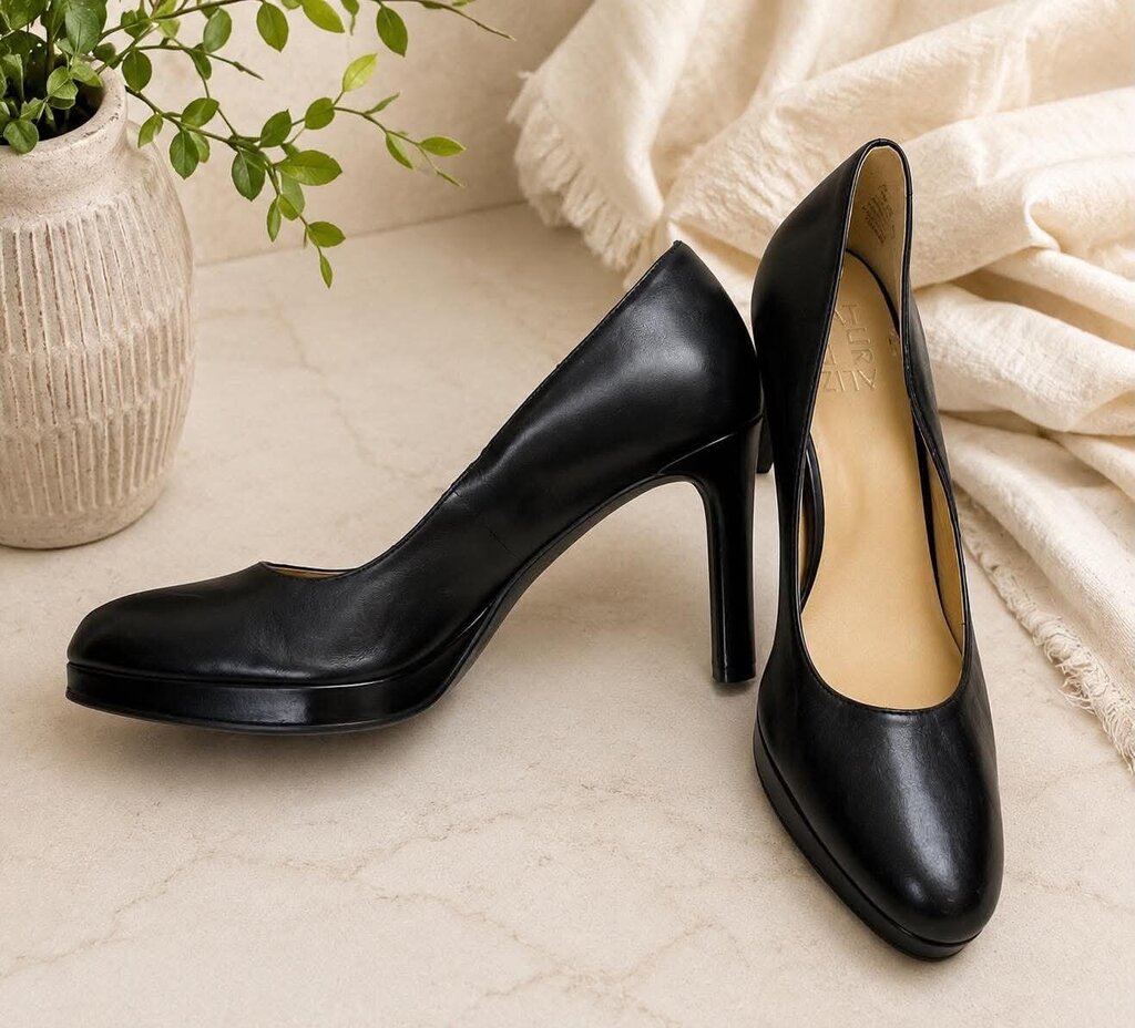 Naturalizer Black Heels Size 7.5