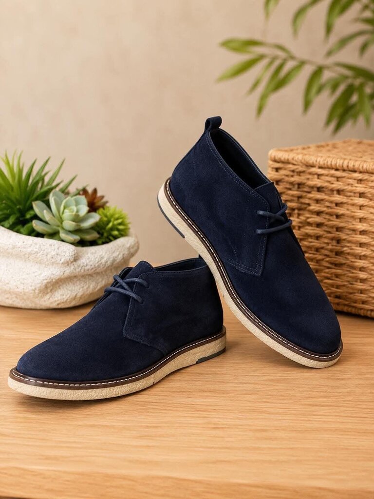 Men's Blue Suede Shoes Size 9.5