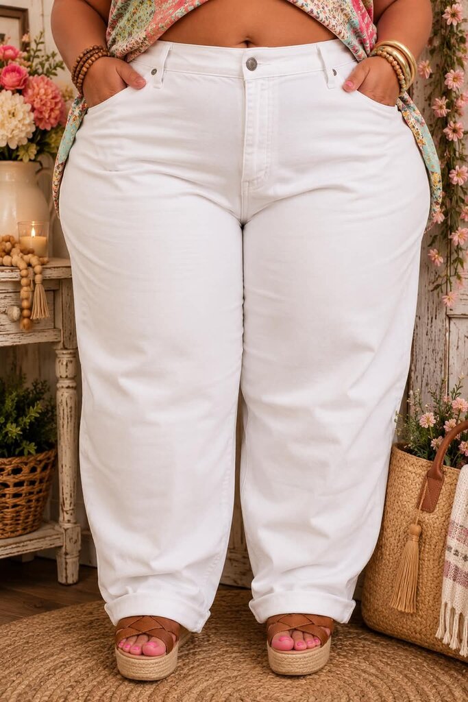 Candace Cameron Bure White Jeans Size 30W