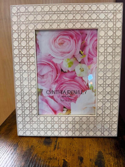 Cynthia Rowley White Photo Frame 5x7