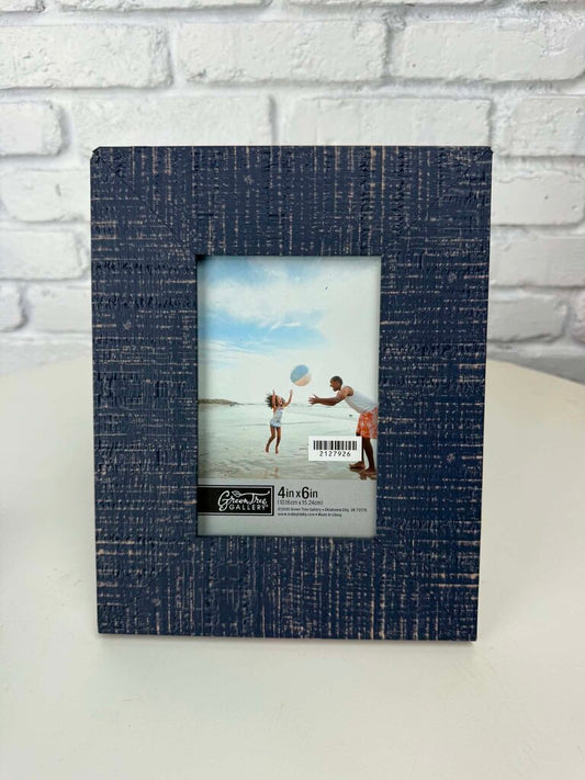 Blue Wooden 4x6 Photo Frame