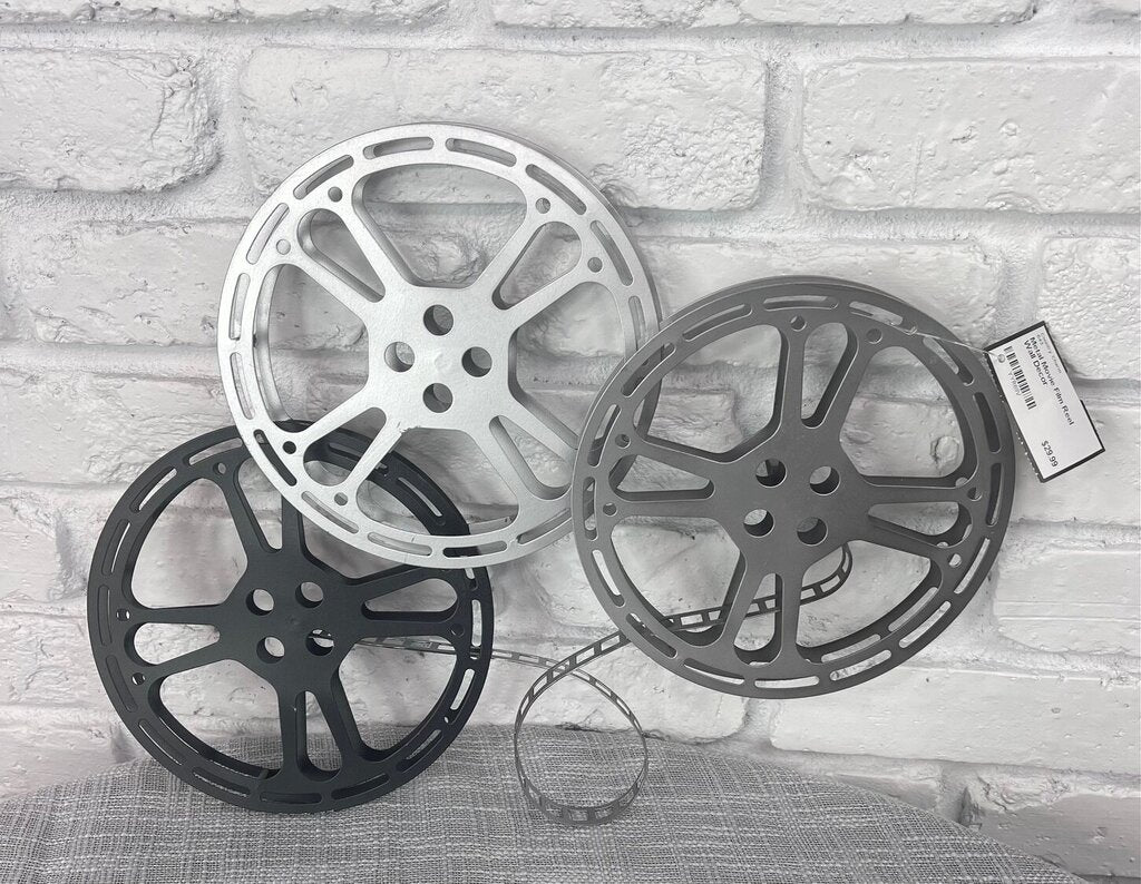 Metal Movie Film Reel Wall Decor