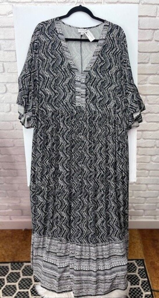 Abstract Print Casual Dress