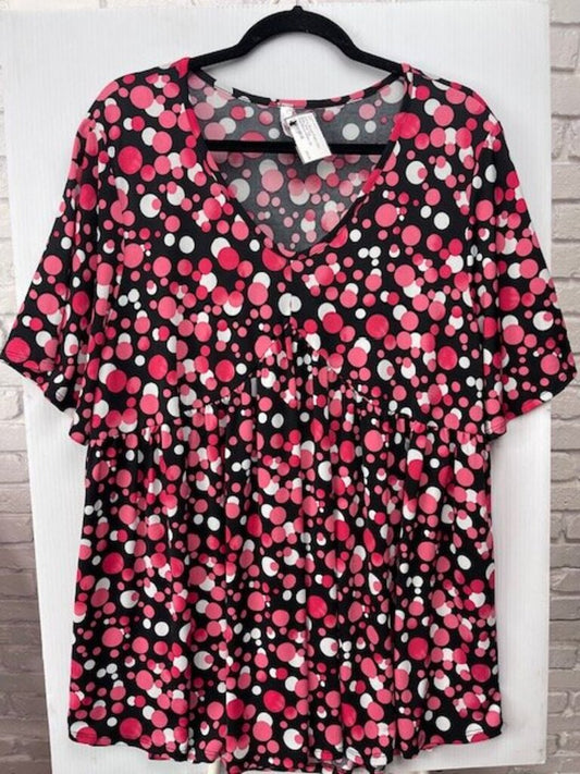 Polka Dot Baby Doll Top