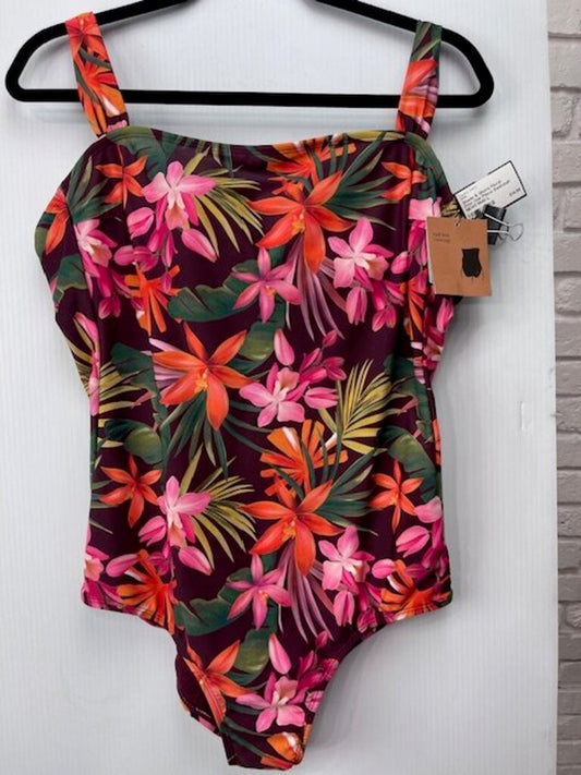 Floral Print One Piece Swimsuit NEW!!
