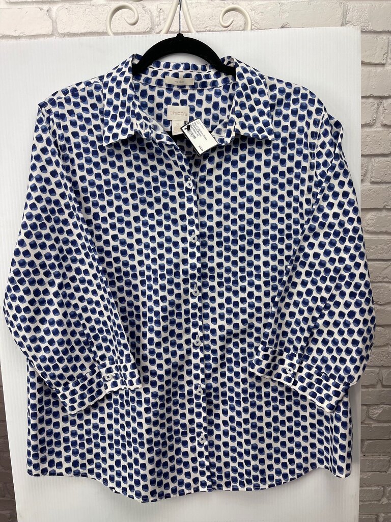 Button Down Collared Blouse