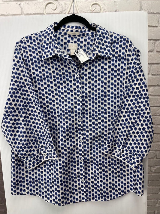Button Down Collared Blouse