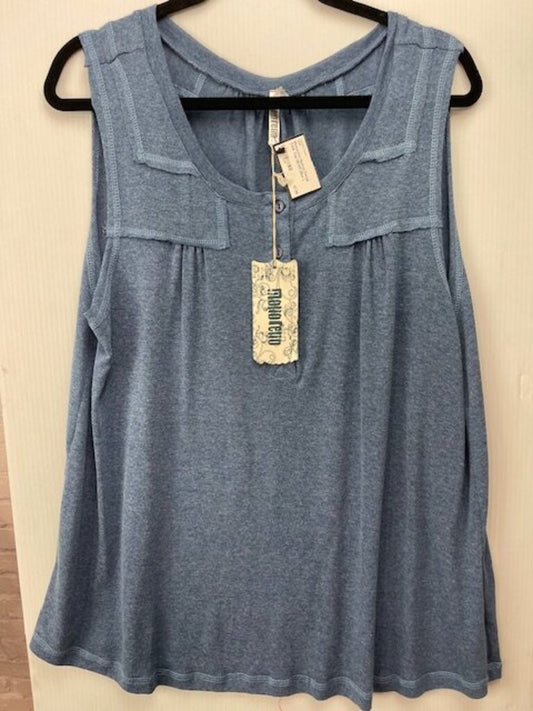 Button Detail Tank Top NEW!!