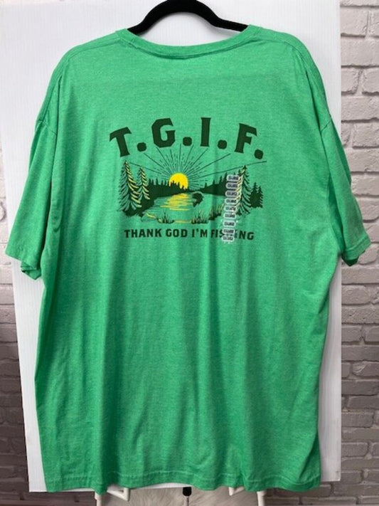 Thank God I'm Fishing Tee NEW!!