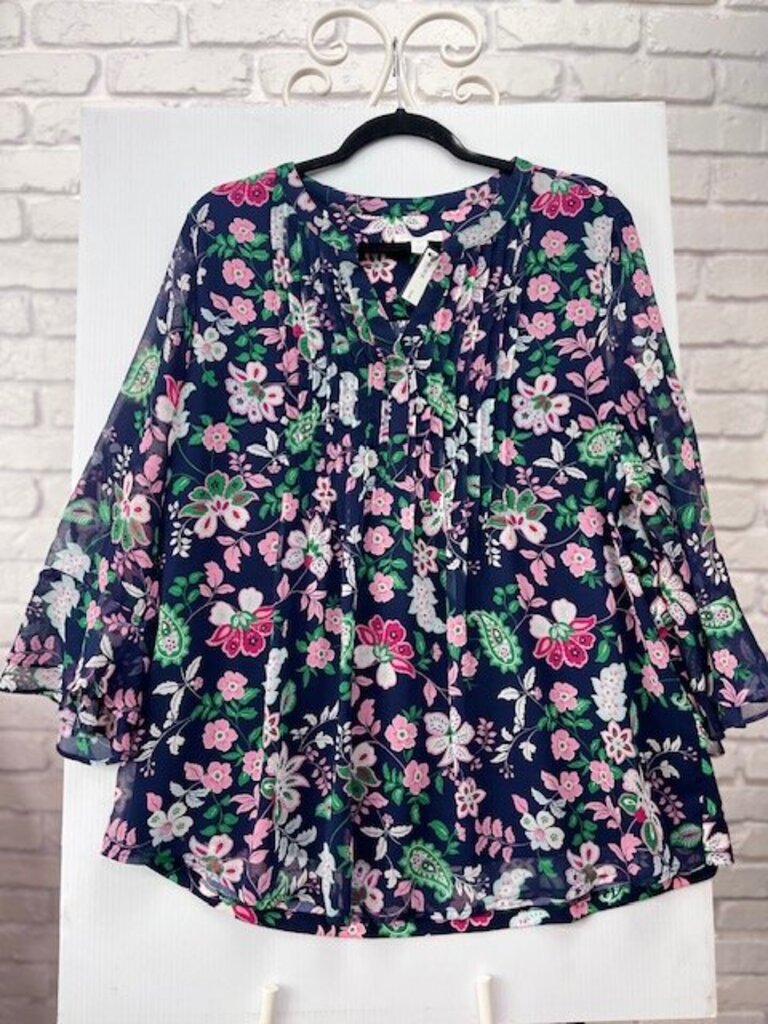 Floral Print Tunic Top