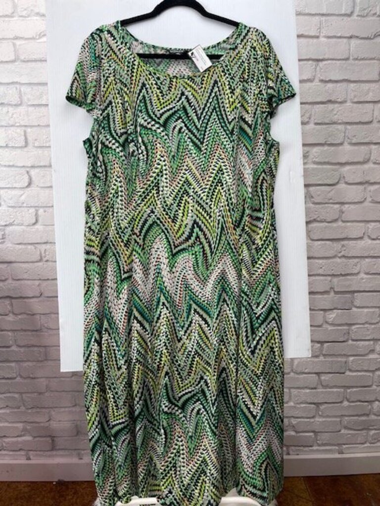 Abstract Print Casual Dress