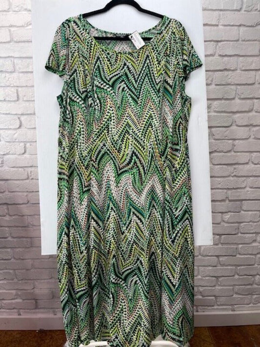 Abstract Print Casual Dress