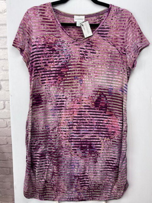 Floral and Striped Tee