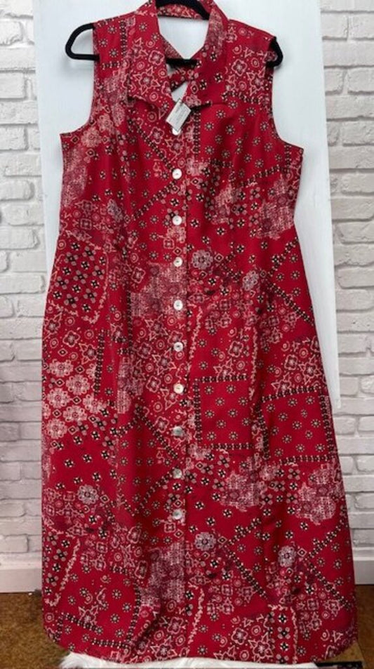 Bandana Print Maxi Dress