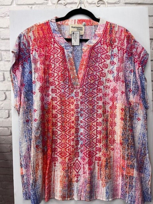 Southwestern Detail Tunic Top