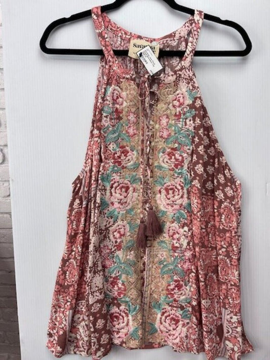 Floral Detail Sleeveless Top