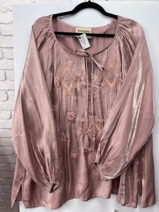Southwestern Detail Tunic Top
