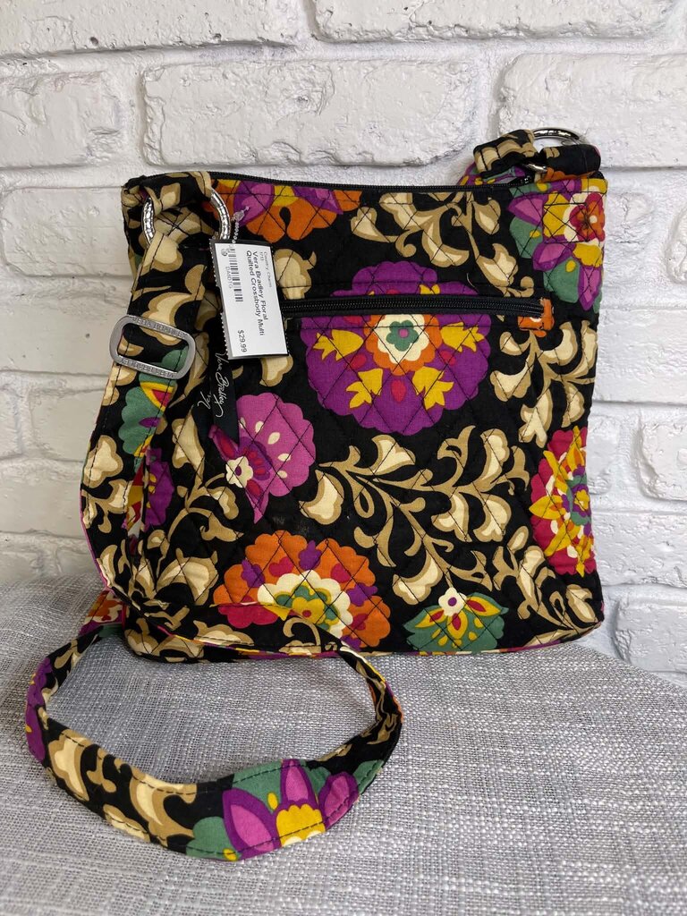 Floral Quilted Crossbody