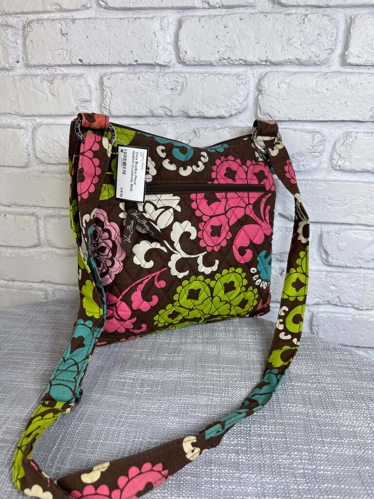 Floral Quilted Crossbody