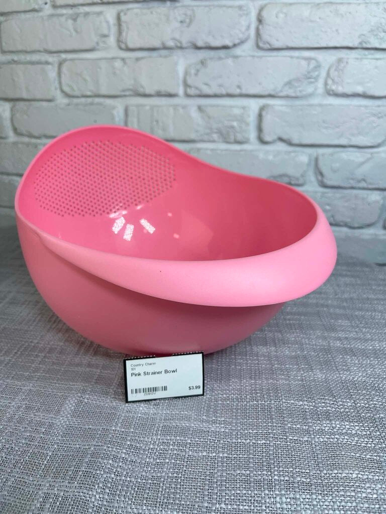 Pink Strainer Bowl