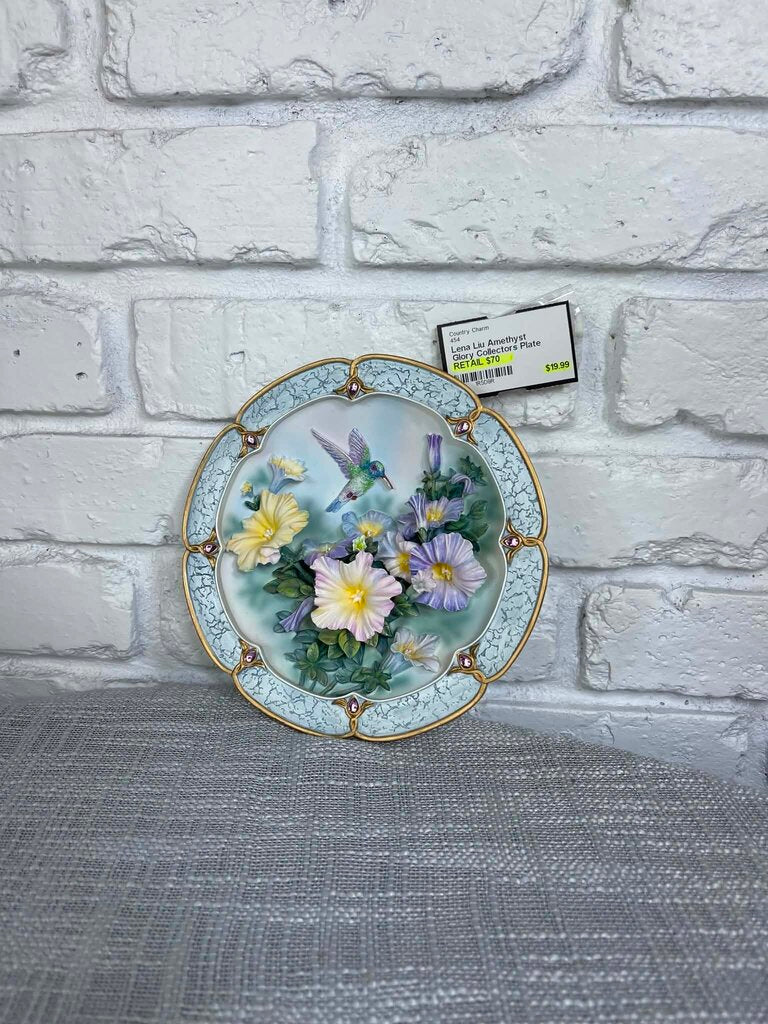 Amethyst Glory Collectors Plate RETAIL $70