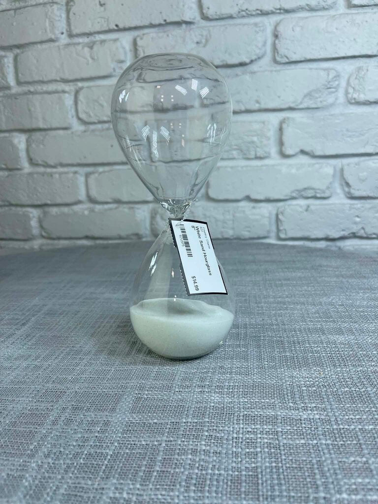 White Sand Hourglass 8"