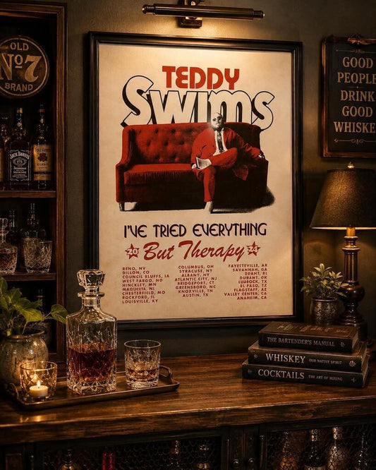 Teddy Swims Framed Poster (Local Pickup Only)