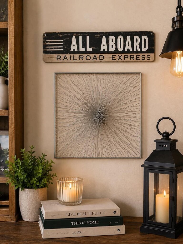 All Aboard Railroad Express Wall Art