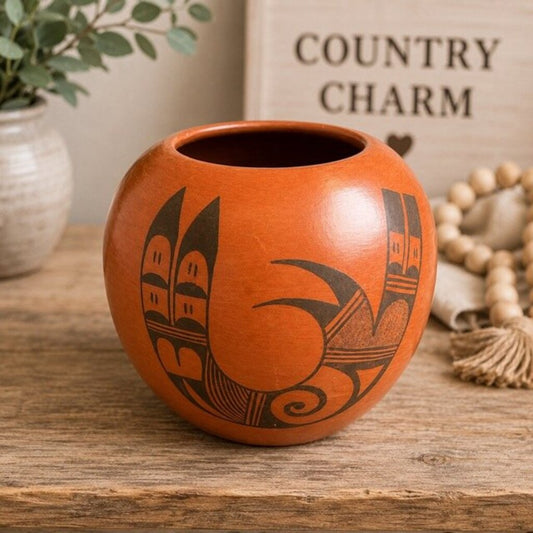 Pottery Vase w/ Design