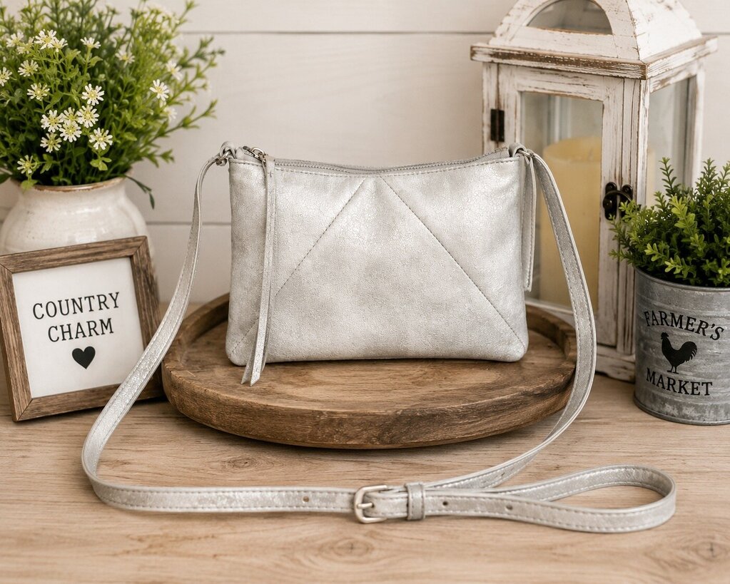 Hobo Light Gray Crossbody. Retail $178
