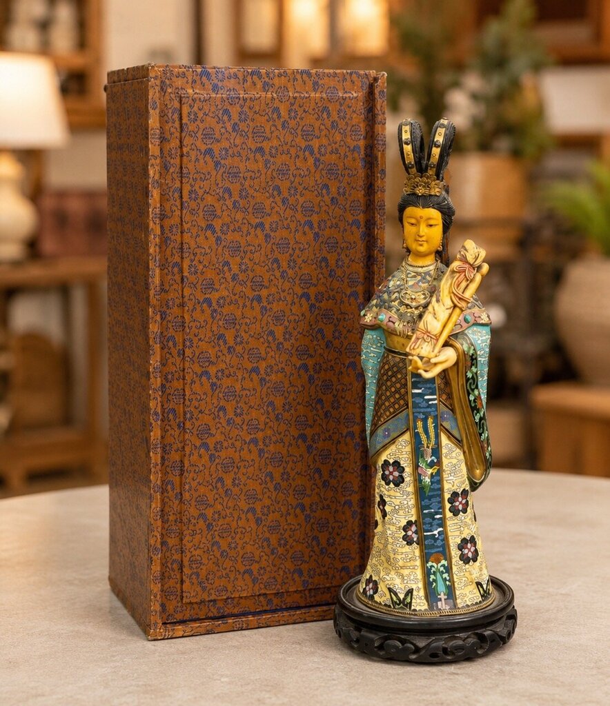 Chinese Cloisonne Figurine