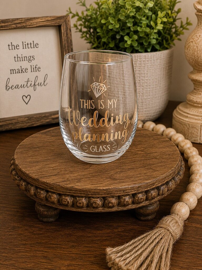 Lillian Rose Wedding Planning Glass