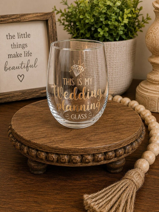 Lillian Rose Wedding Planning Glass