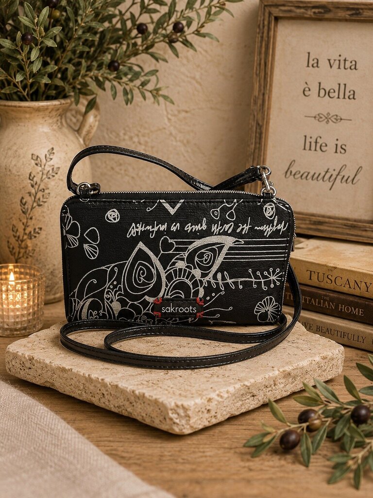Sakroots Large Smartphone Crossbody Wallet Bag