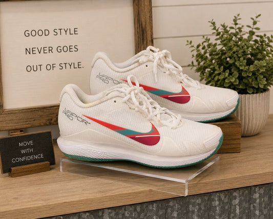 Nike Court Air Zoom Vapor Pro White Washed Teal Size 8