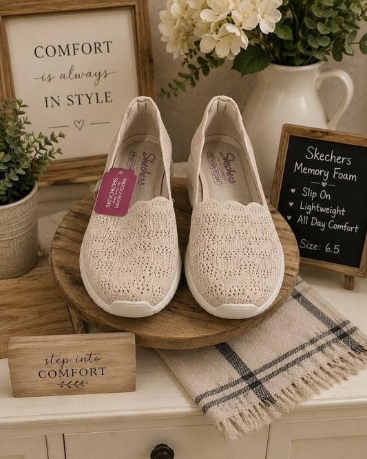 Skechers Seager/Be-Cool Slip-on Shoes Size 6