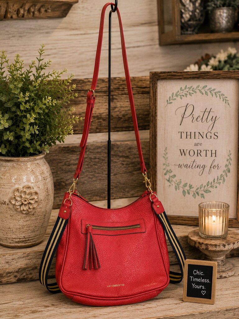 Liz Claiborne Red Crossbody