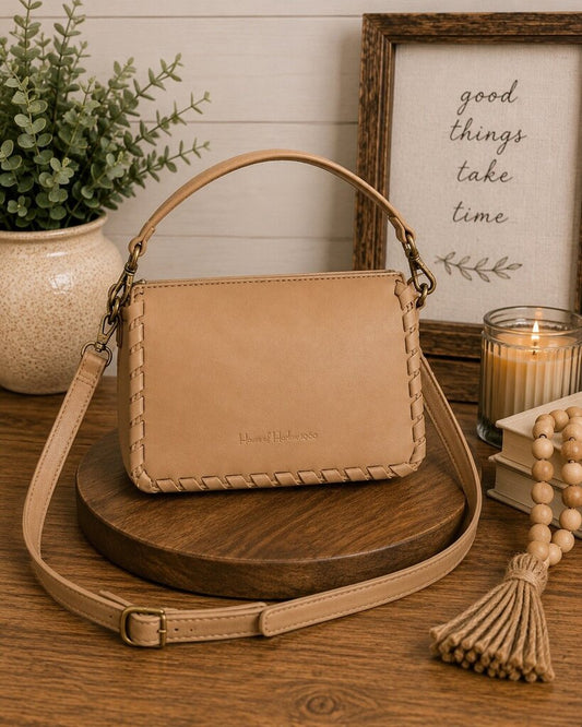 House Of Harlow Tan Leather Handbag Retail $138.99