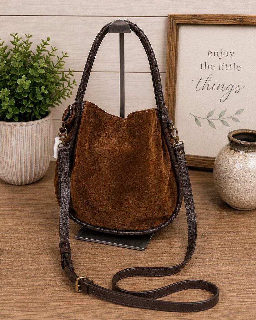 Genuine Leather Brown Handbag Retail $200