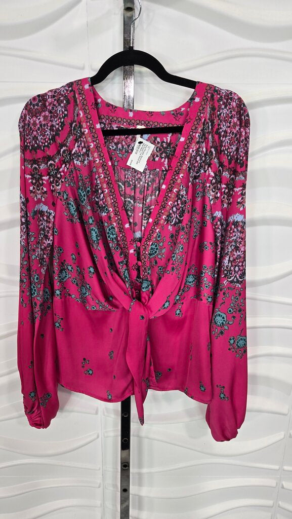 Abstract Tie Front Top Retail $98