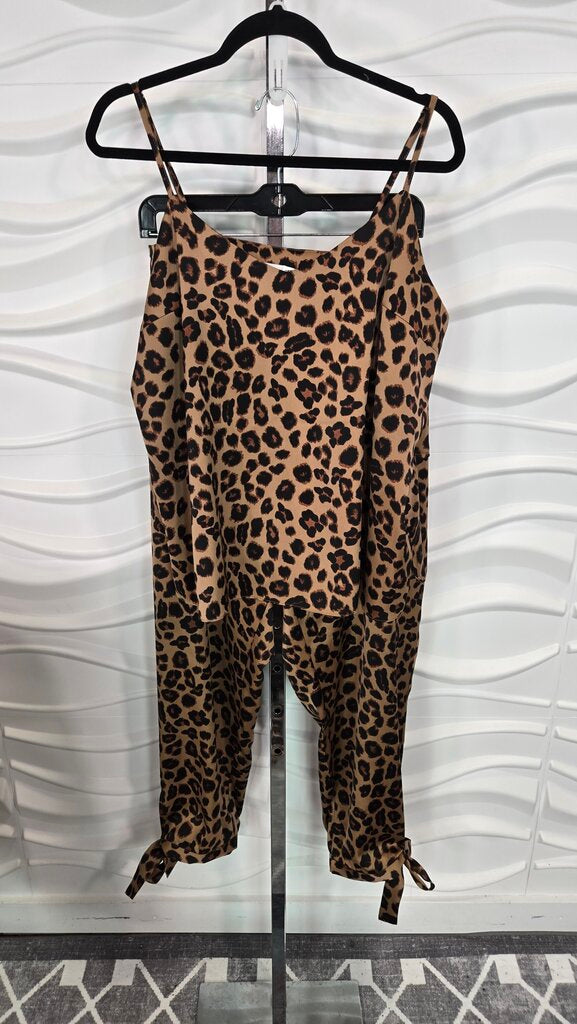 2 pc Gibson * Latimer Leopard Print Set Size XL