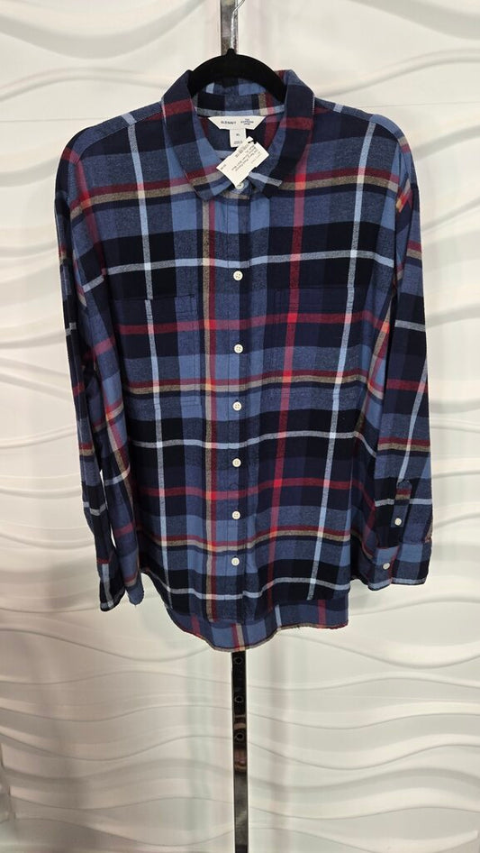 Plaid Flannel Button Down Shirt