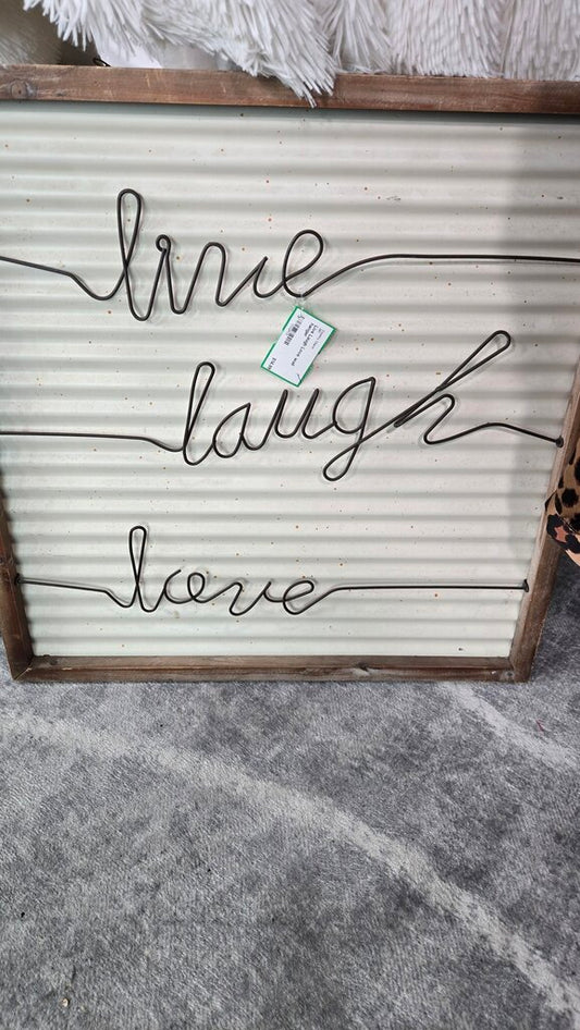 Live Laugh Love wall hanger