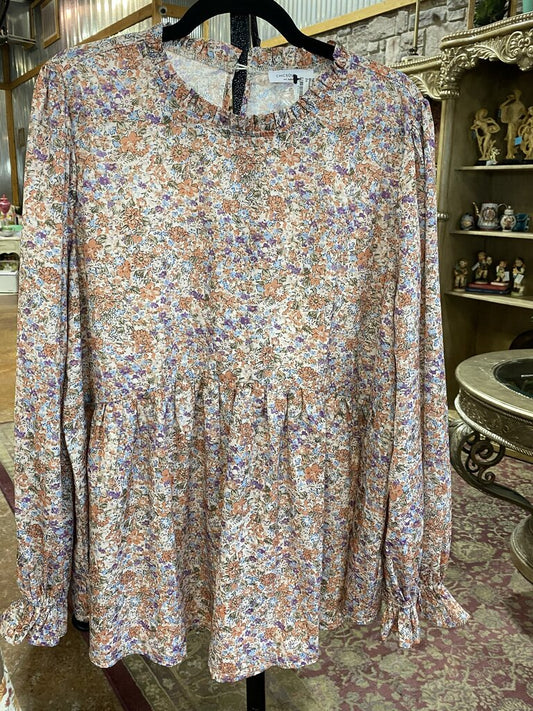 NEW! Chic Soul Floral Blouse. Retail $54.99