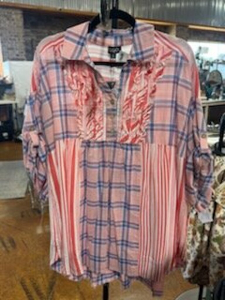 Ruffle Front Tunic Top NEW!!