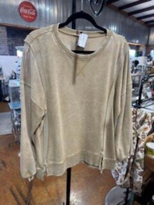 New In Beige Sweatshirt Size L