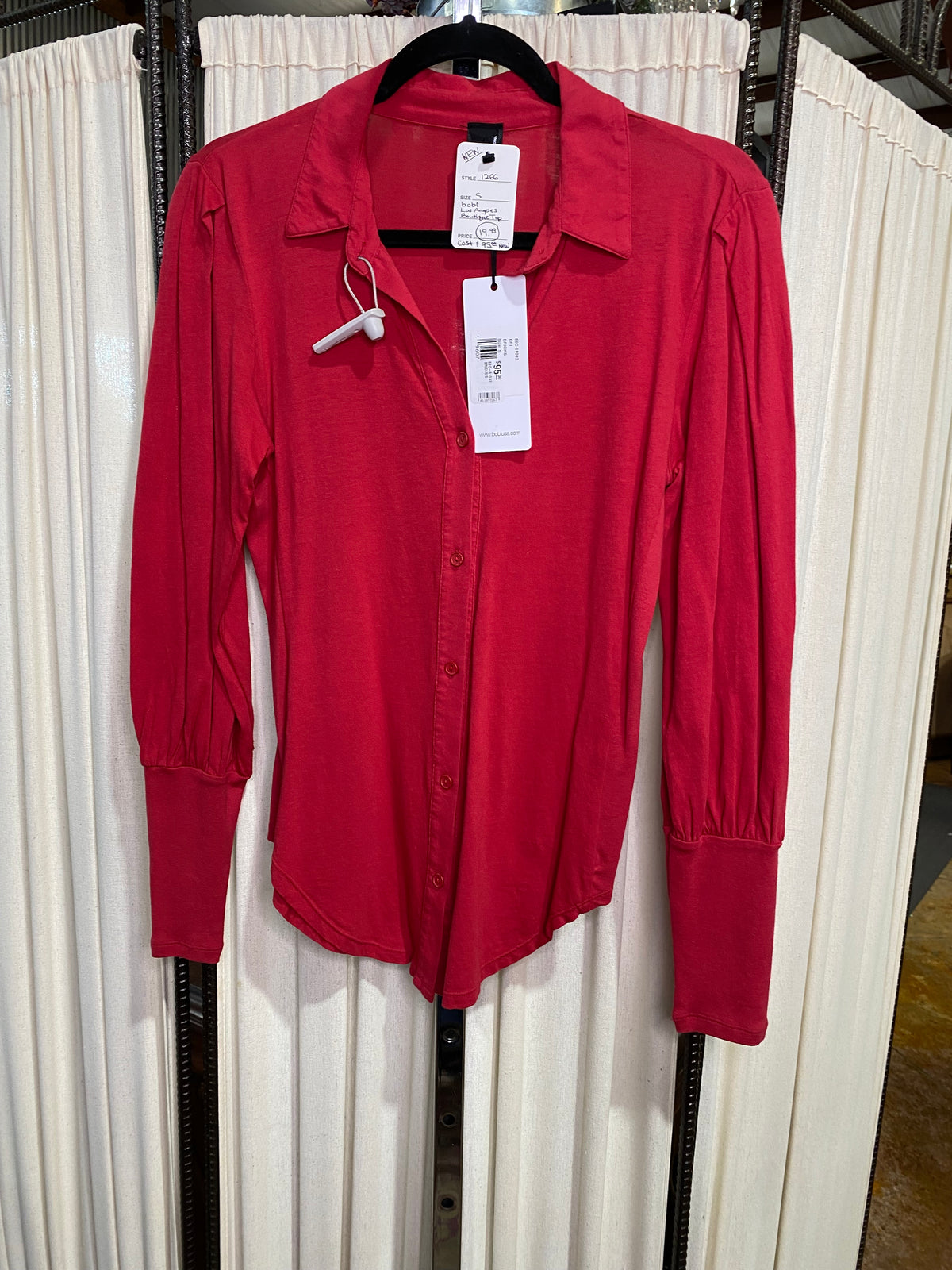 Red Button Top
