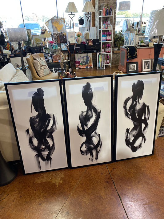 20 x 40 Silhouette Wall Art 3 PC SET (Cost $350 for SET NEW!)