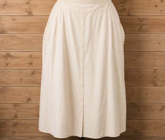 Button Detail Long Skirt NEW!!